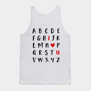 Alphabet Tank Top